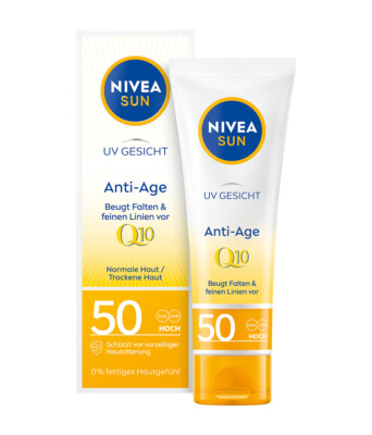 NIVEA SUN UV Face Q10 Anti-Age & Anti-Pigment LSF 50 Sonnenschutz 50ml