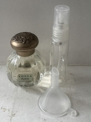TOCCA GIULIETTA Women 15 mL. EDP Splash+Mini Empty Mini Spray+Funnel NWOB