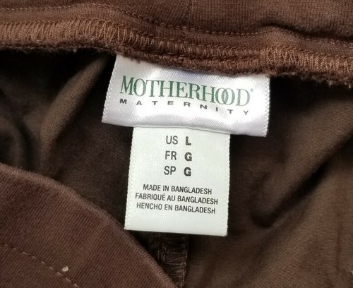 MOTHERHOOD Maternity Pull-On Flat Front BROWN Shorts Women's Maternity Sz M - Picture 4 of 6