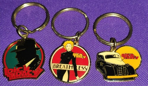 Dick Tracy Pull Back Car And 3 Enamel Keychains - 第 2/8 張圖片