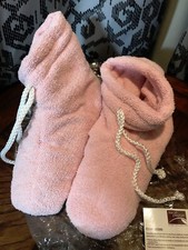 NEW NOS Sarah Peyton Heat or Cold Therapy Pink Herbal Spa Slippers Aromatherapy