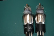 6K7G Tung Sol Audio Receiver Vacuum Tubes Tested Pair  