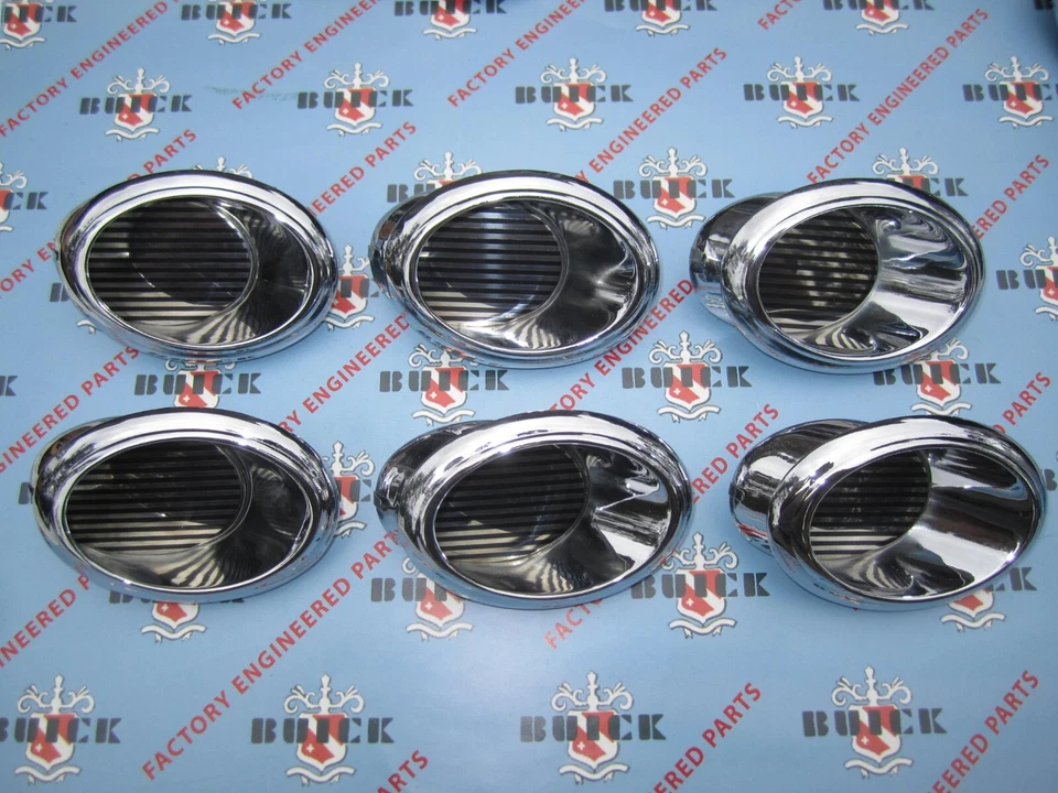 Buick Special 1953, Super, Roadmaster guardabarros delantero orificios de buey conjunto de 6 Ventiport Foto 3 de 4