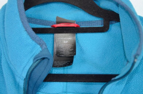 The North Face Blue/teal Fleece Jacket Full Zip Women’s SMALL VGUC - Picture 3 of 5