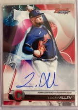 2020 Bowman's Best Logan Allen Best Of 2020 On Card Auto Autograph Cleveland 🔥