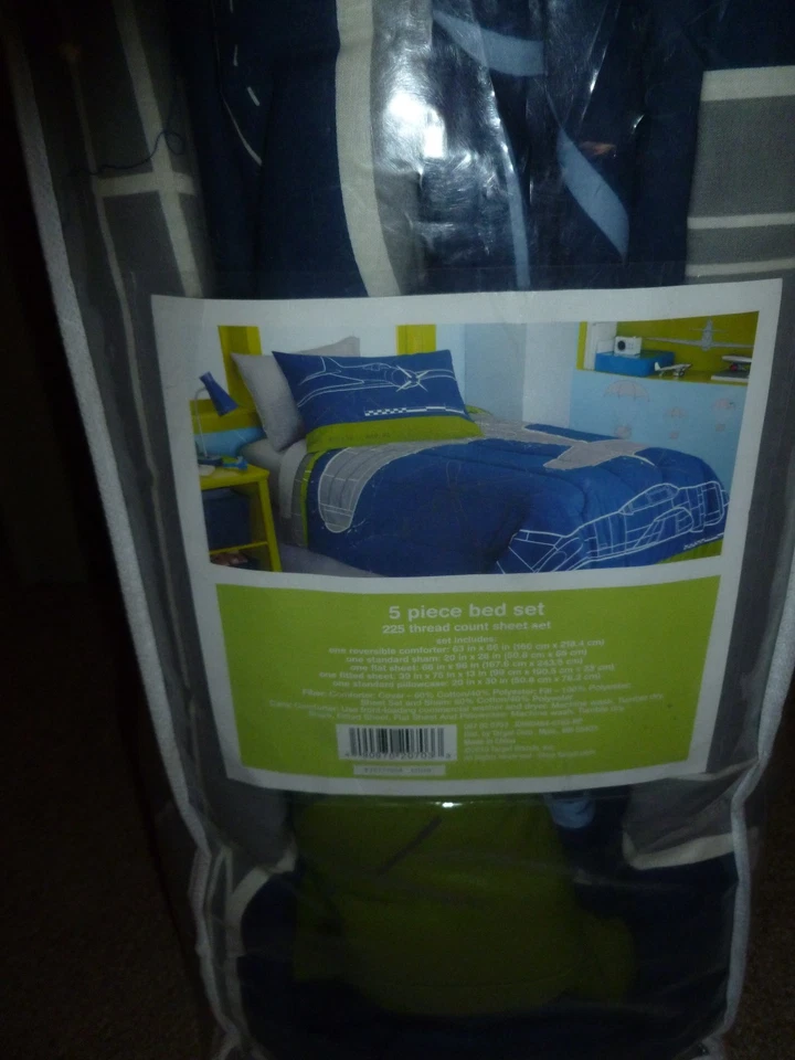 Juego de Cama Circo 5 Piezas Doble Edredón Reversible Planos Tema, Totalmente Nuevo Foto 3 de 4