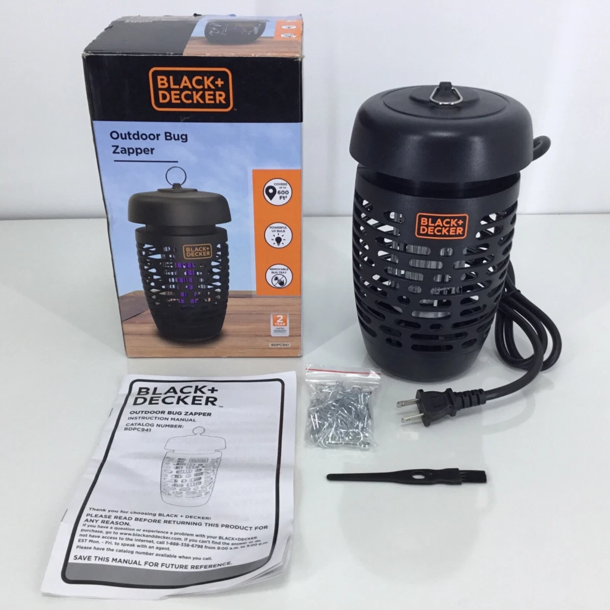 BLACK+DECKER Bug Zapper- Mosquito Repellent & Fly Traps for Indoors