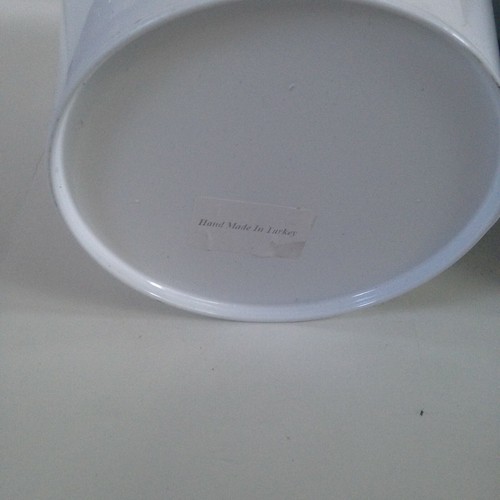NEW! Indoor and Outdoor Collection Double Buckets White Metal with Wood Handle - Picture 2 of 11