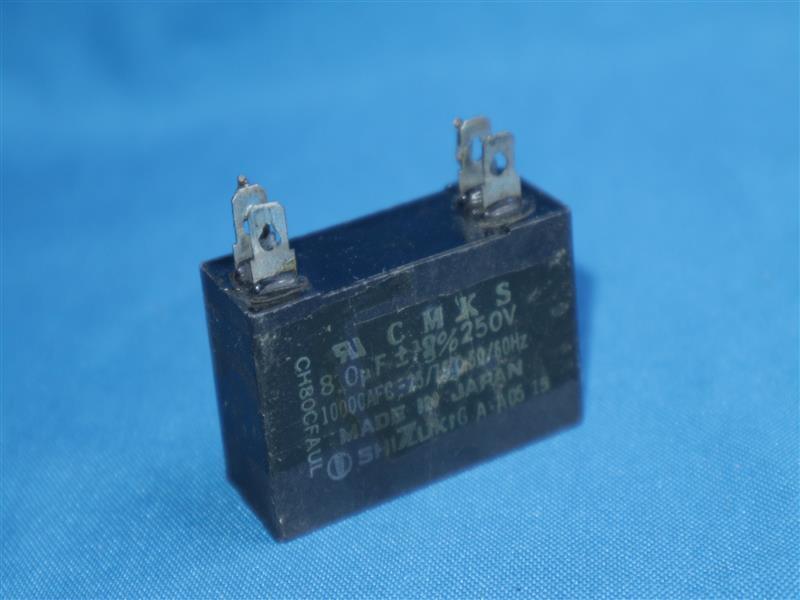 チロル Shizuki WME-RS Motor Run Capacitor 8uF 450Vac Metallised