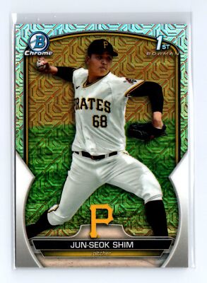 2023 Bowman Chrome Jun-Seok Shim #BCP-153 Prospects Mojo Refractor Pirates