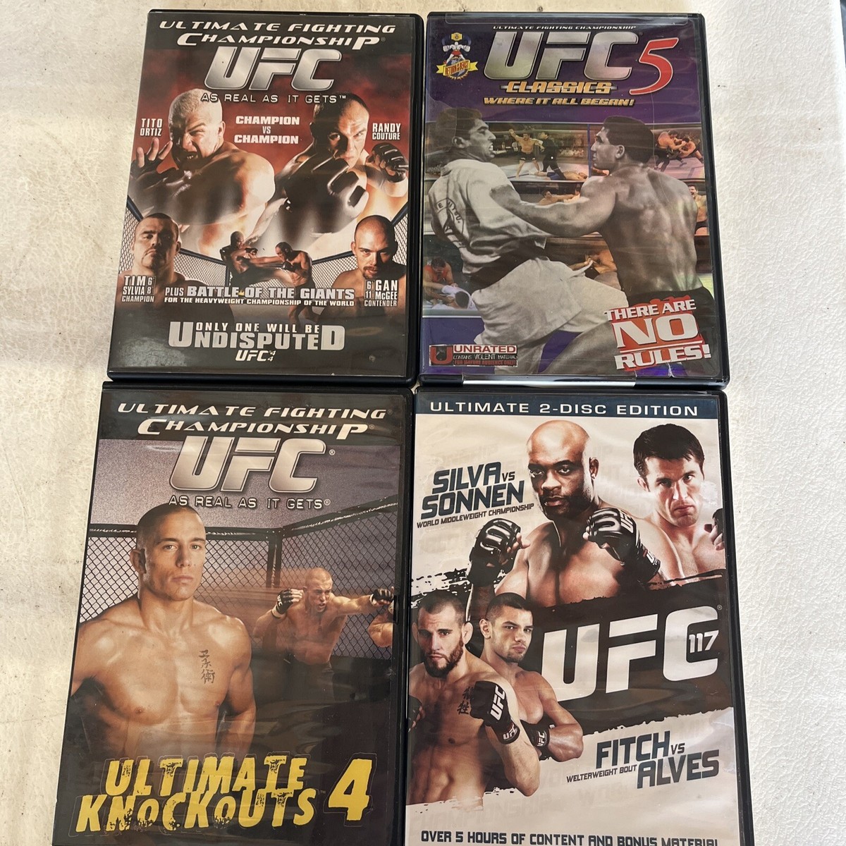Lot of 15 UFC Ultimate Fighting Championship DVDs Pre-Owned