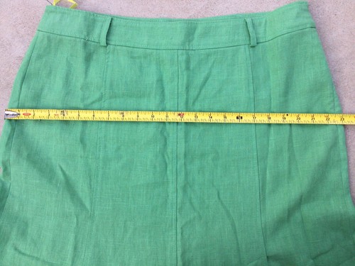 Vintage 2 pc Emporium 100% Linen Skirt Suit Kelly-Green size XL - Picture 13 of 23