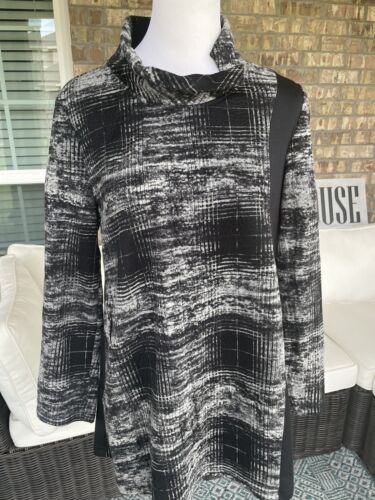 MOONLIGHT Y&S Fashion Lagenlook Top Tunic S Black… - image 1