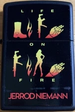Ultra Rare 2014 Country Artist Jerrod Niemann Life On Fire Zippo Lighter