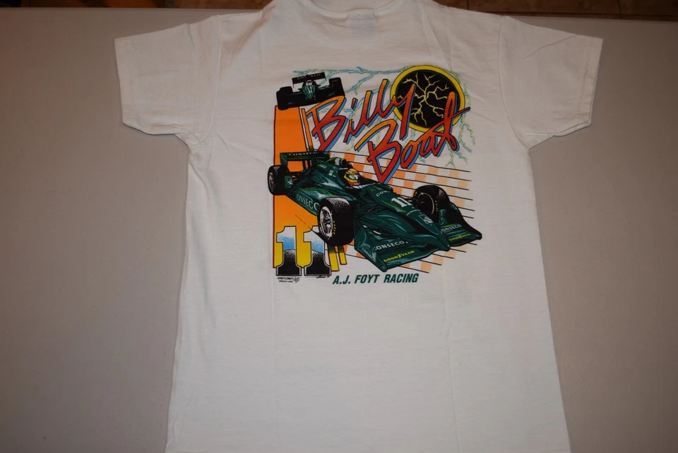 Camiseta Billy Boat Inday Car AJ Foyt Racing Usada en Excelente Condición Para Mujer Med? Comprobar medidas Foto 4 de 4