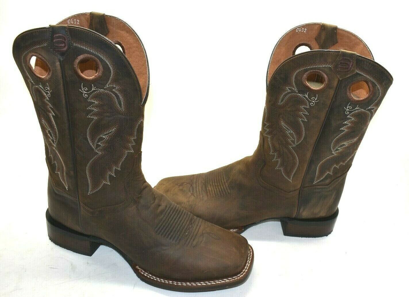 Dan Post CERTIFIED Men's 12 D Abram Western Boot Wide Square Toe DP4562