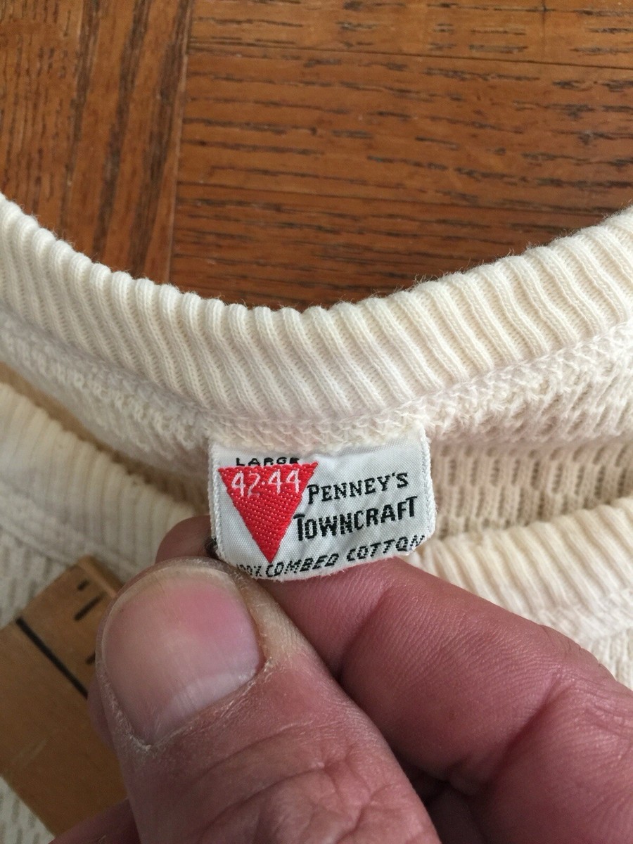 Vintage 50s Penney's Towncraft Thermal Knit Long Sleeve T Vintage 50s Penney's Towncraft Thermal Knit Long Sleeve T
