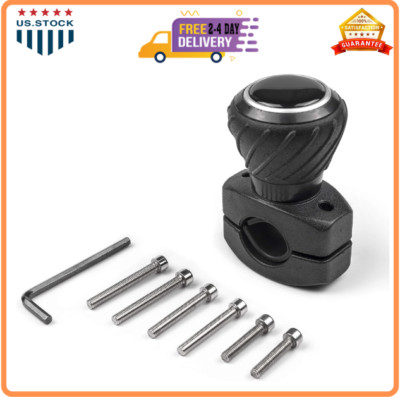 Deluxe Steering Wheel Power Handle Spinner Knob - Universal Steering Wheel Fit f