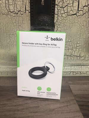 Bulken Key Belkin Secure Holder with Key Ring for AirTag Black 745883786176 | eBay