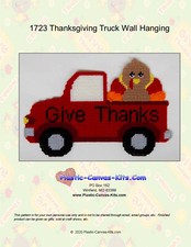 Thanksgiving Truck Wall Hanging-Plastic Canvas Pattern or Kit