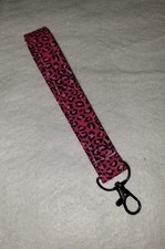 Pink Cheetah/Wristlet/ Key Fob/ Keychain/ Car Accessory Handmade