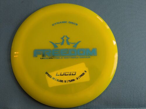 DYNAMIC DISCS FREEDOM Understable Distance Driver 14 5 -3 3 Never Used Sparkle