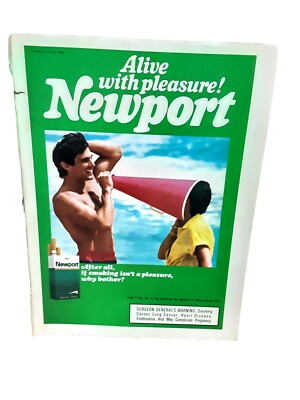 1988 Newport Alive With Pleasure Cigarettes Original Print Ad