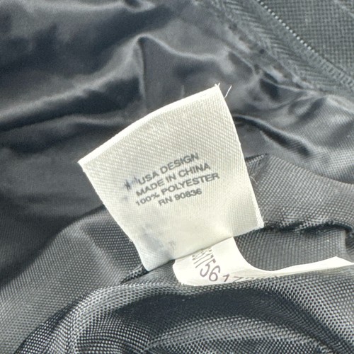 Vintage Avon Representative Tote Polyester Canvas Black Pink Zip Closure Lined - Picture 6 of 7