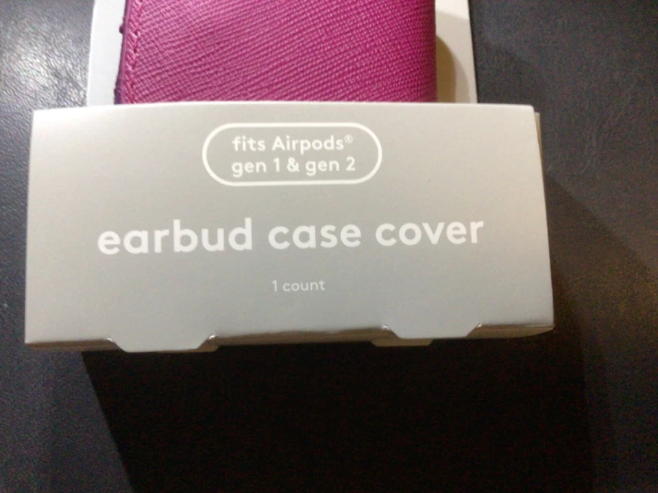 Funda Heyday Earbud para Apple AirPods, Gen 1 y 2 - rosa, púrpura y naranja Foto 4 de 4
