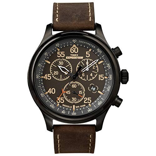 Timex Expedition Field Chrono 43mm Men's Watch Black Dial Analog From Japan