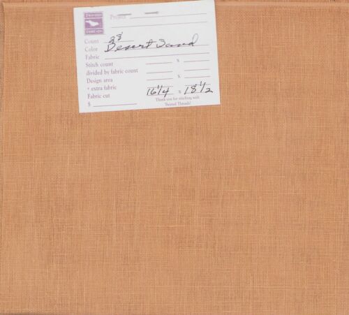 28 ct Cross Stitch Fabric Desert Sand 16.25x18.5" Cashel Linen Twisted THreads - Picture 2 of 2