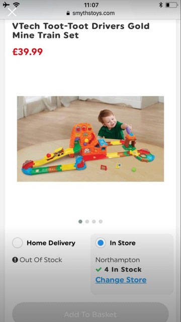 vtech goldmine train set