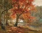 Art Giclee Printed Oil Painting Print Autumnandscape scenery