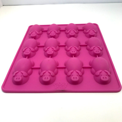 Piggy Pop Silicone Baking Cake Pan Mold Pigs in a Blanket Candies Cookies Soap