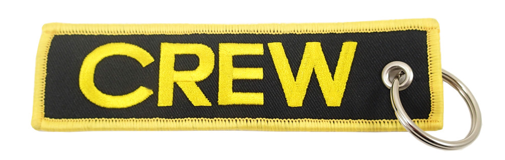 Aviation Crew Embroidered Keychain | eBay