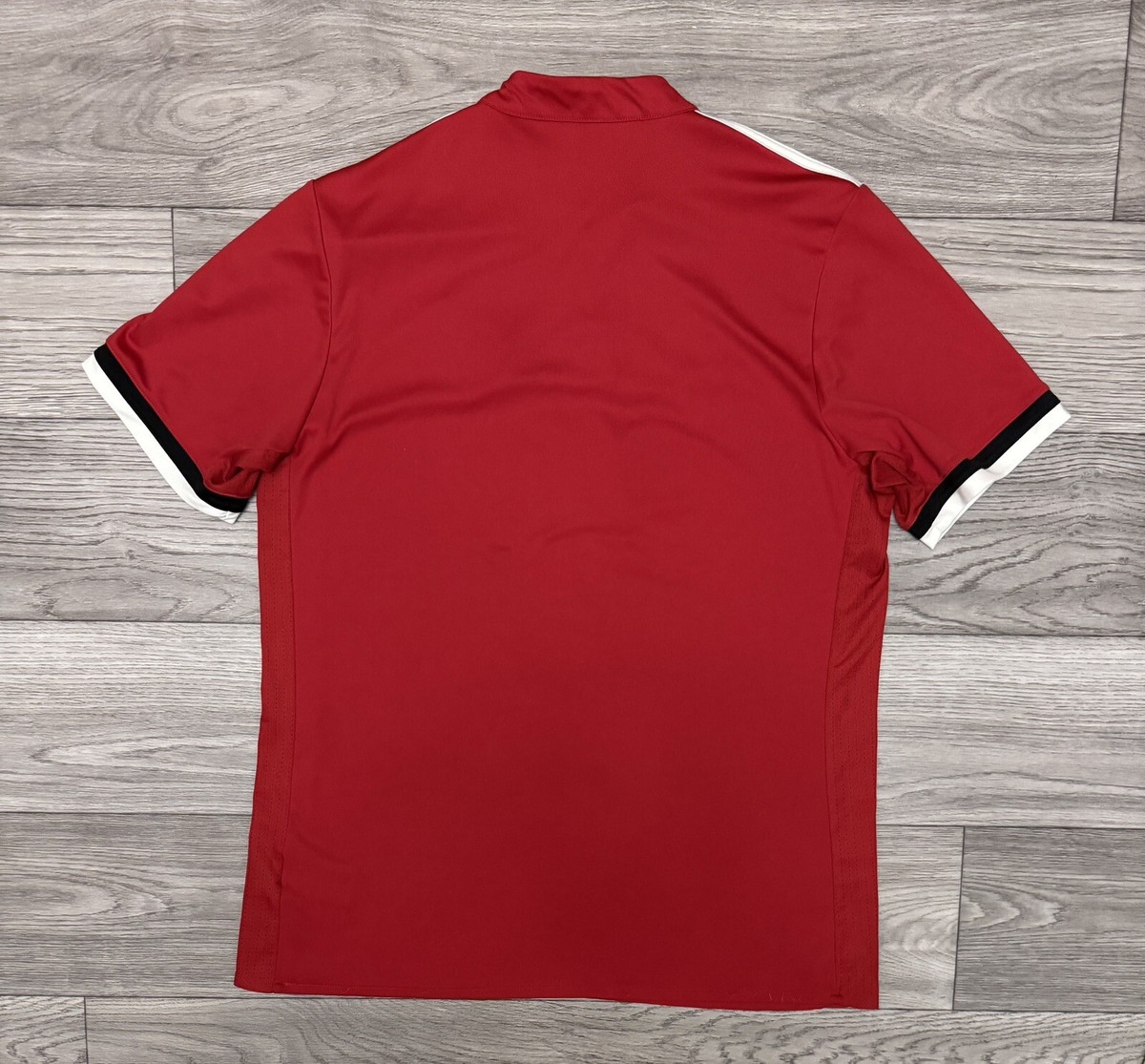 MANCHESTER UNITED 2017 2018 HOME FOOTBALL SHIRT JERSEY ADIDAS Sz