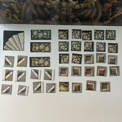 38 Karten Fliesen Marker Lot | Heroquest Brettspiel MB 1989 | Ersatzteile
