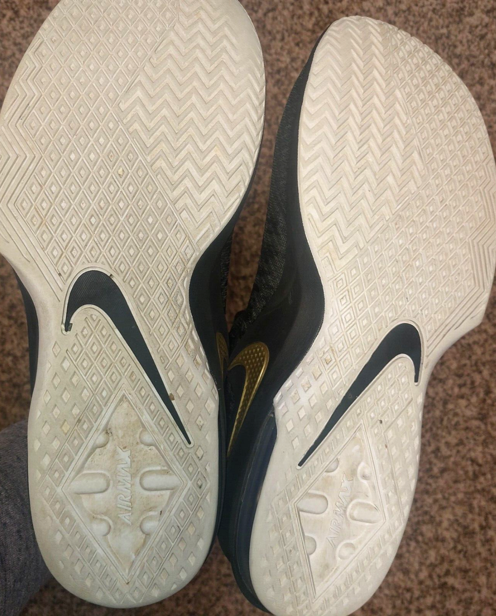 Nike Mens Air Max Infuriate 2 Mid Basketball Shoes - Black / Gold - AA7066-002 Mens Nike Air Max Infuriate 2 Mid Anthracite Metallic Gold  main image 4