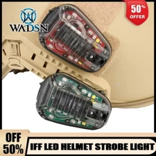 Tactical IR + Visible LED Strobe Emergency Helmet Mounted IFF Marker Light