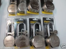 Lot 12  Saker 65mm Steel Ball Long Shackle Pad Lock / Keyed Same