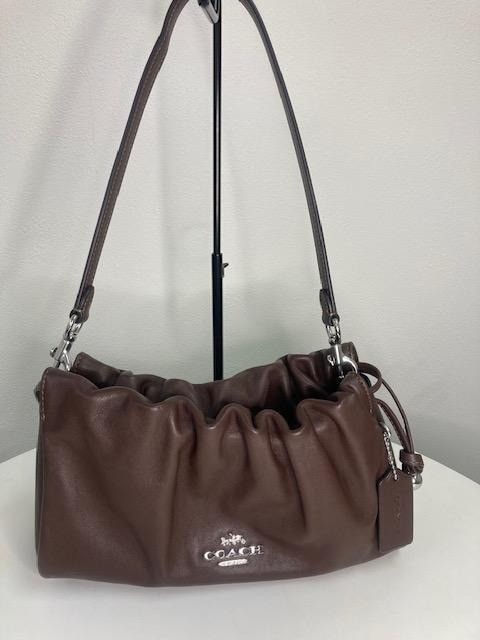 COACH Faye CV529 Drawstring Shoulder Bag Crossbody Leather  display picture 1