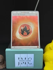 SVE010 Basic Fire Energy Holo/Shiny Pokemon Prismatic Evolutions