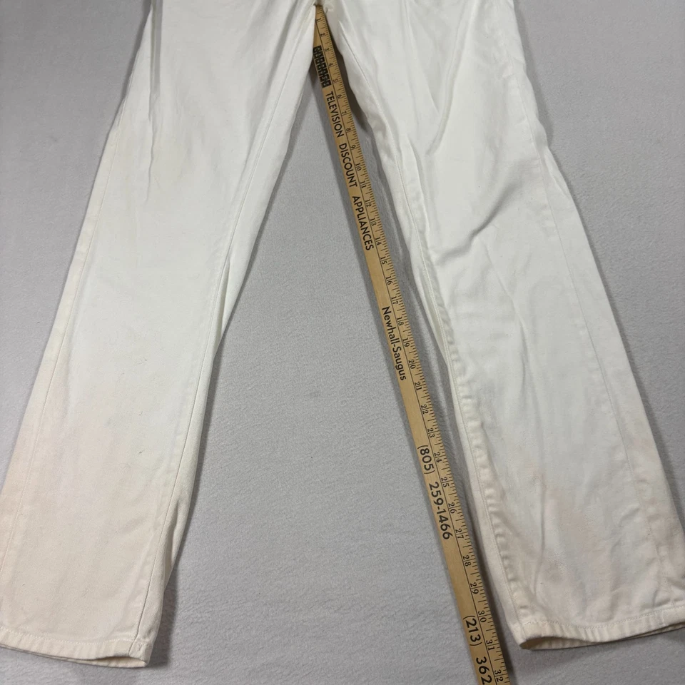 Pantalones de mezclilla Guess blancos para hombre talla 33x32 Korbin calce ajustado elásticos informales Foto 3 de 4