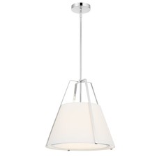 Crystorama Fulton 3-Light Pendant Light in Po...