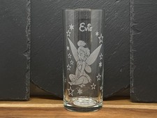 Personalised Tinker Bell Disney Highball Glass Engraved Gift Boxed
