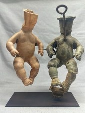 Antique Vintage Rare Factory Rack Iron Doll Body Molds Early 20th Century