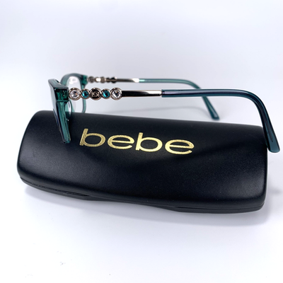 Bebe‎ BB5228 Teal Eyeglass Frames Women\'s Prescription Glasses w/ Original Case bebe BBE Eyeglasses Women Teal 52mm New 100% Authentic | eBay main image 4