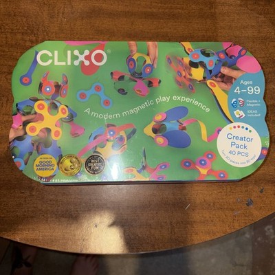 Clixo Creator Pack Educational Magnetic Building Set Creative Thinking 40 Pcs