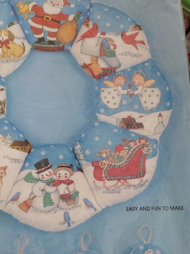 Christmas Wonder Wreath & Ornament Kit #6746 Paragon Needlecraft Snip N Stuff - Picture 4 of 12