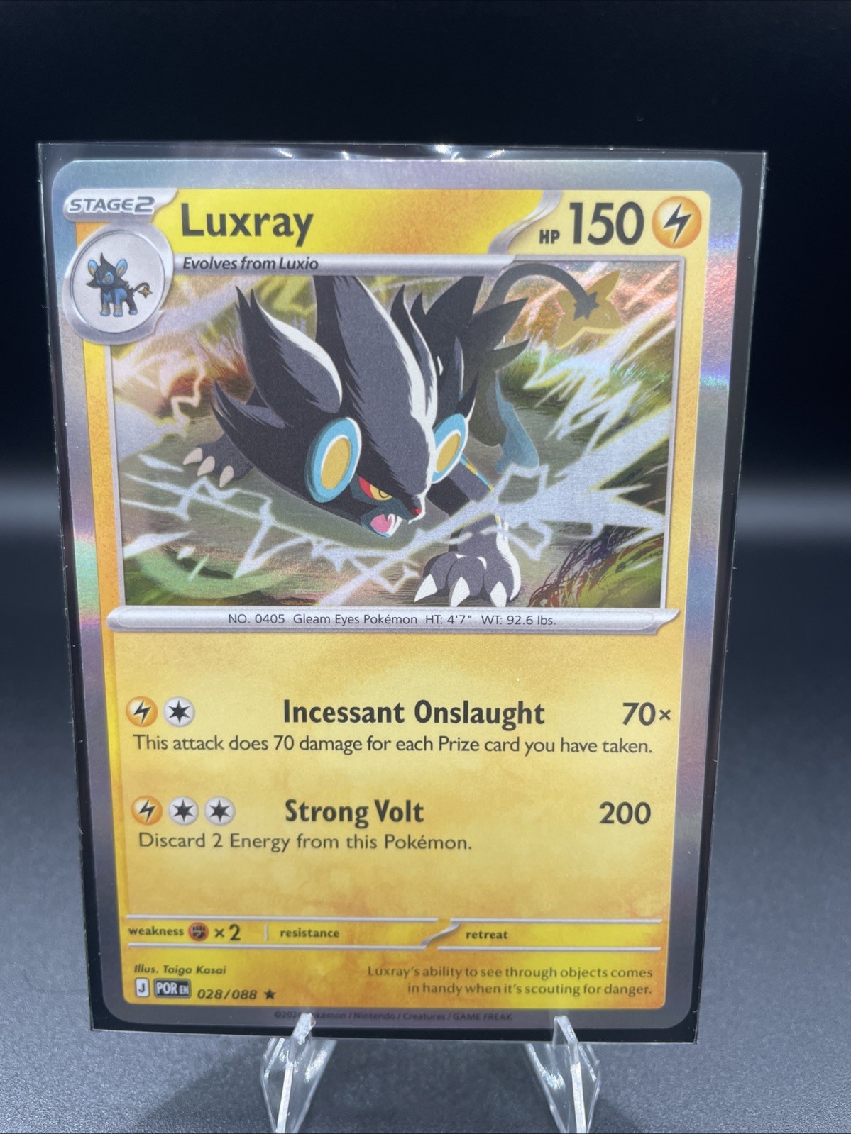 Luxray 028/088 - Holo Rare - Pokémon TCG: Perfect Order - English NM
